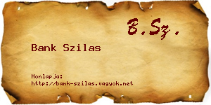 Bank Szilas névjegykártya